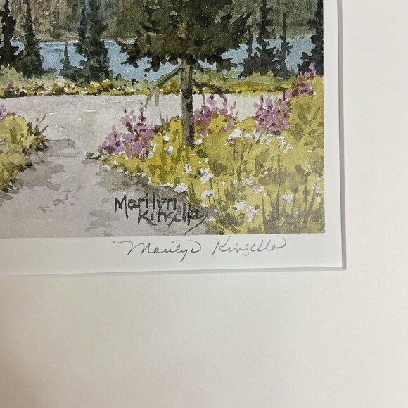 Art Print Spring at Lake Louise Marilyn Kinsella Signed 206/779 10 x 15 - Picture 5 of 8